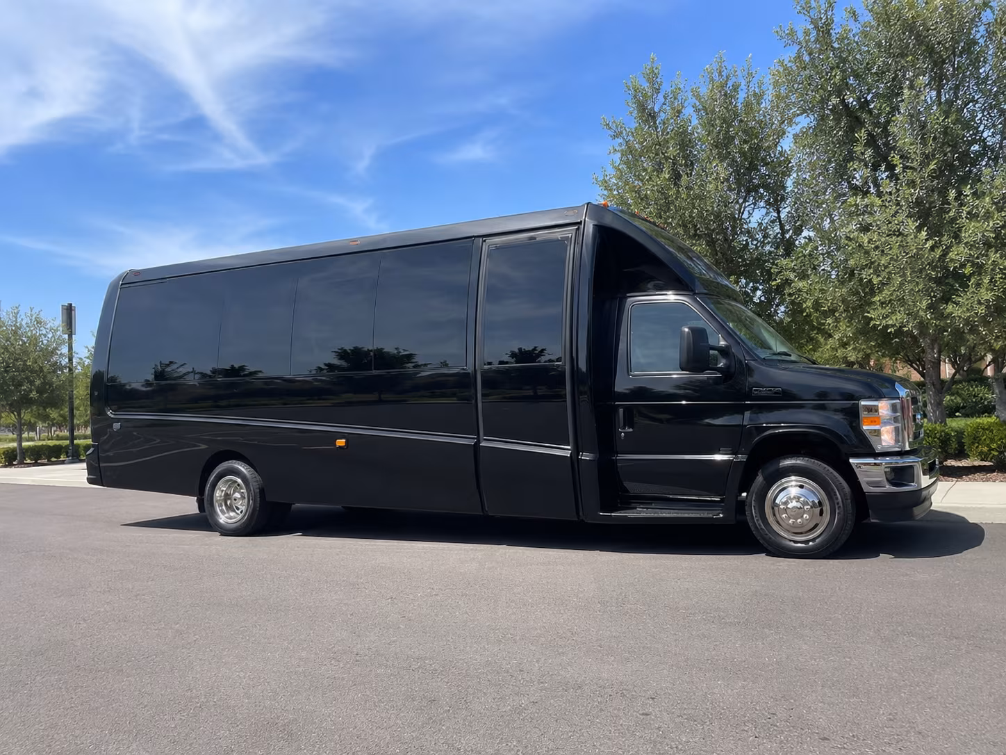 Chandler Corporate Transportation party bus exterior