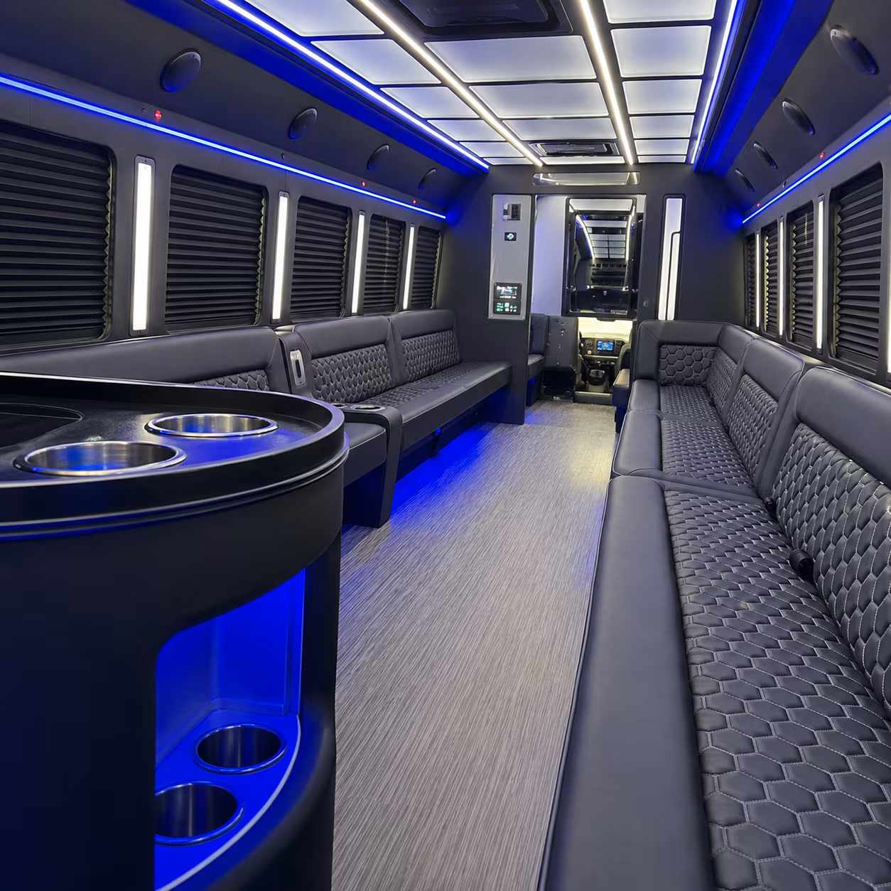 Chandler Private Event Transportation party bus exterior