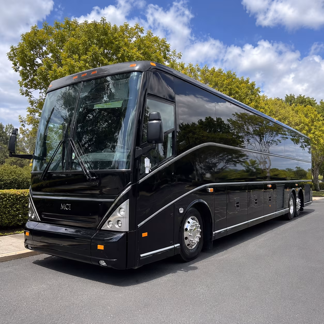 Chandler School Event Transportation party bus exterior