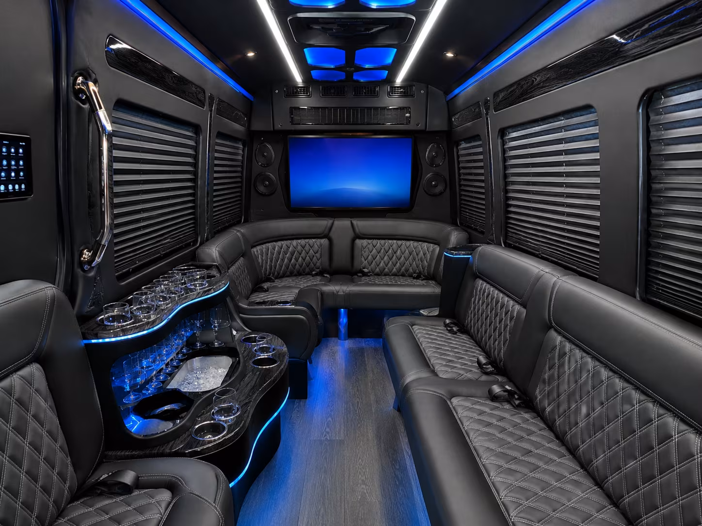 Chandler School Event Transportation party bus exterior