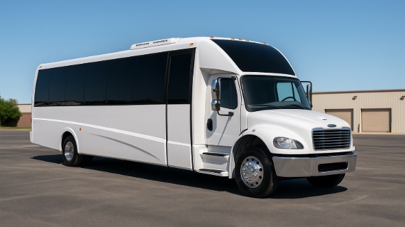 Exterior of Charter Bus Company San Tan Valley's 20 Passenger Party Bus in San Tan Valley