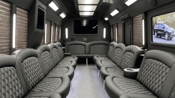 Interior of Charter Bus Company Phoenix's 25 Passenger Party Bus in Phoenix