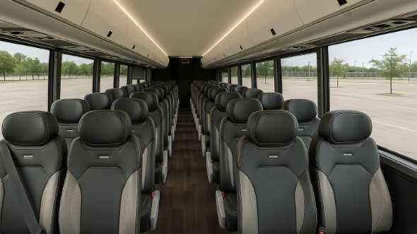 Interior of Charter Bus Company Chandler's 28 Passenger Minibus in Chandler