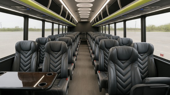 Interior of Charter Bus Company Chandler's 30 Passenger Minibus in Chandler