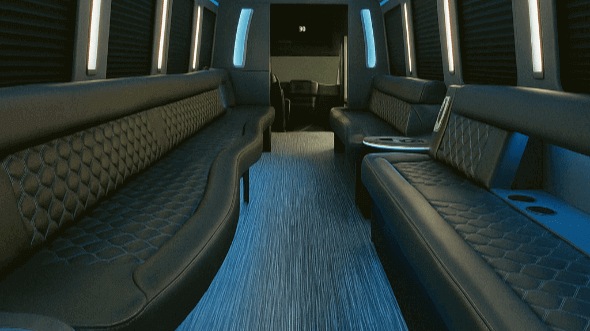 Interior of Charter Bus Company Phoenix's 40 Passenger Party Bus in Phoenix