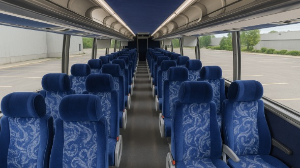 Interior of Charter Bus Company Chandler's 48 Passenger Charter Bus in Chandler