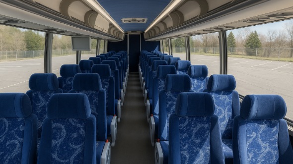 Interior of Charter Bus Company Chandler's 56 Passenger Charter Bus in Chandler