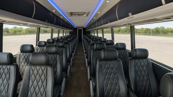 Interior of Charter Bus Company Chandler's ADA Charter Bus in Chandler